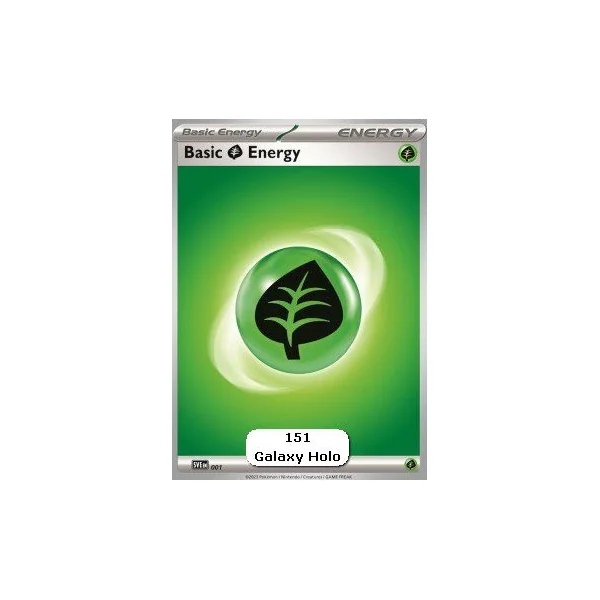 Énergie Plante Galaxy Holo Foil – Pokémon 151 – 001